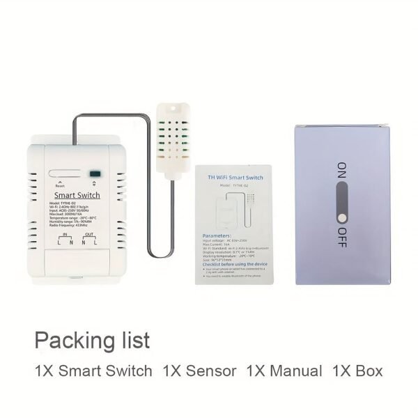 WiFi Smart 16A Relay w Temp & Humidity Sensor - Image 6