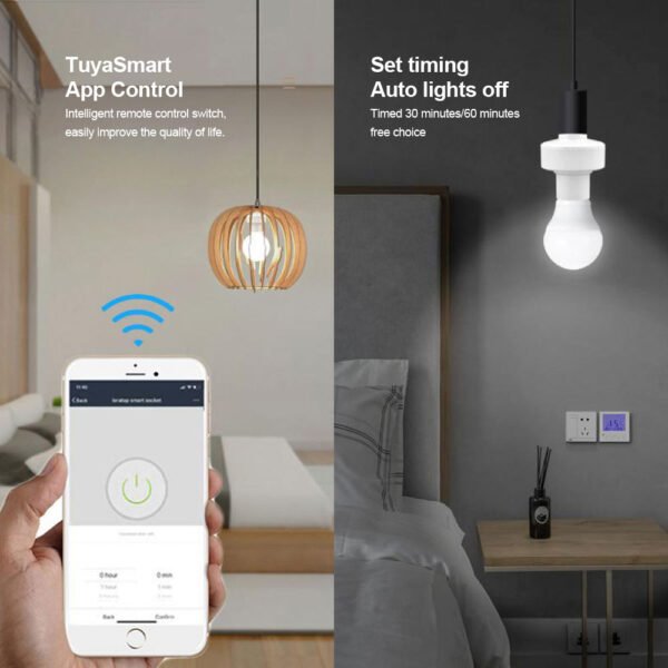 Tuya WiFi Smart E27 Bulb Holder - Image 7