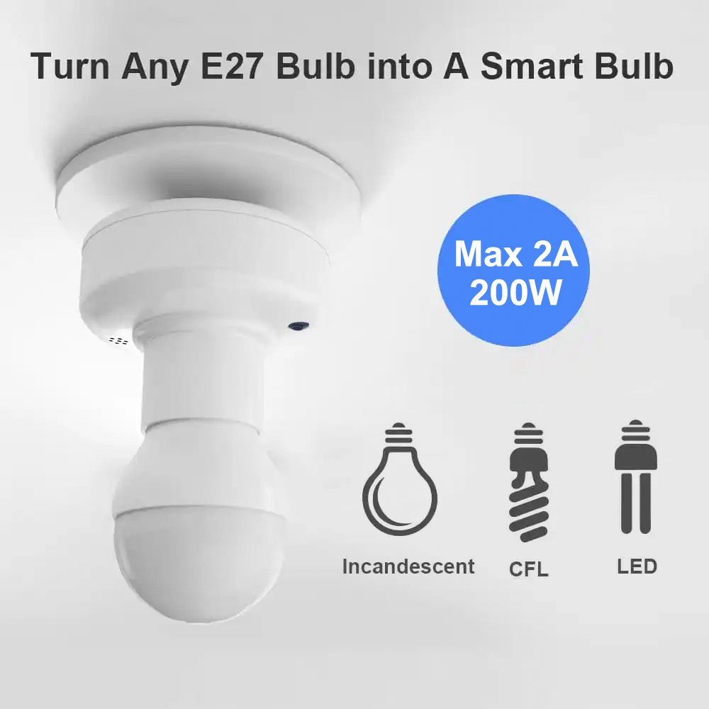 Tuya WiFi Smart E27 Bulb Holder - Image 4