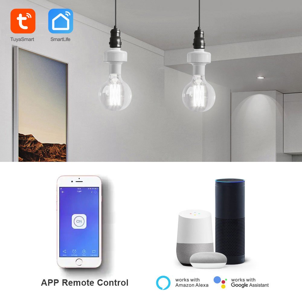 Tuya WiFi Smart E27 Bulb Holder - Image 2