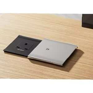 MCMP 0442 Embedded Single UK Socket with sliding top cover 7