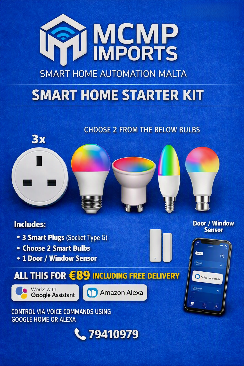 SMARTHOME SOCKETS AND BULBS STARTER KIT